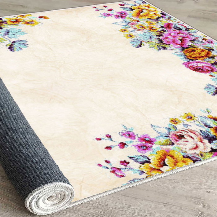 Conceptum Els1801 Alfombra de Pasillo de Terciopelo Multicolor 100 x 150 cm